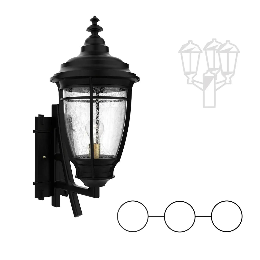 SNOC PORTLAND - MOUNT WITH TWO HEADS AND CENTRAL HEAD DECORATIVE ARM UP FOR MEDIUM POST 20284 2A1 - Post