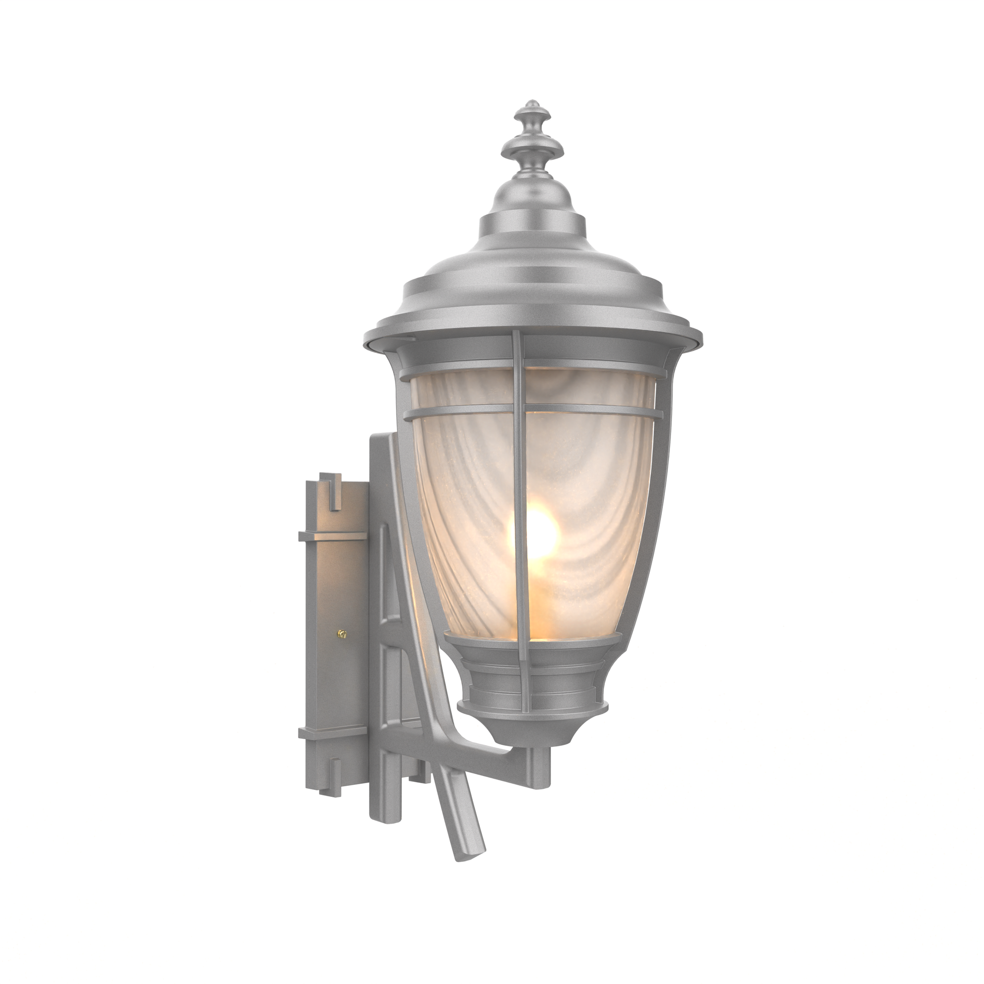 SNOC, PORTLAND - WALL MOUNT DECORATIVE ARM UP MEDIUM FORMAT 20284, OUTDOOR WALL LIGHTS