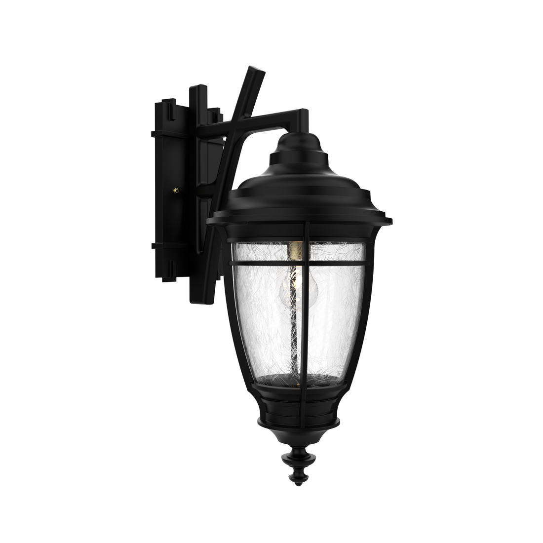 SNOC, PORTLAND - WALL MOUNT DECORATIVE ARM DOWN MEDIUM CLOSED BOTTOM 20285, OUTDOOR WALL LIGHTS