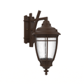 SNOC, PORTLAND - WALL MOUNT DECORATIVE ARM DOWN MEDIUM CLOSED BOTTOM 20285, OUTDOOR WALL LIGHTS