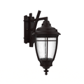 SNOC, PORTLAND - WALL MOUNT DECORATIVE ARM DOWN MEDIUM CLOSED BOTTOM 20285, OUTDOOR WALL LIGHTS