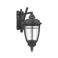 SNOC, PORTLAND - WALL MOUNT DECORATIVE ARM DOWN MEDIUM CLOSED BOTTOM 20285, OUTDOOR WALL LIGHTS