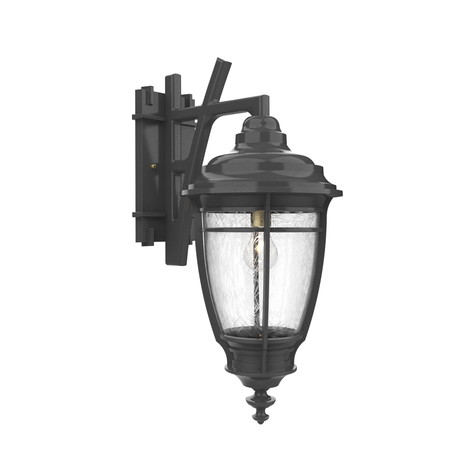 SNOC, PORTLAND - WALL MOUNT DECORATIVE ARM DOWN MEDIUM CLOSED BOTTOM 20285, OUTDOOR WALL LIGHTS