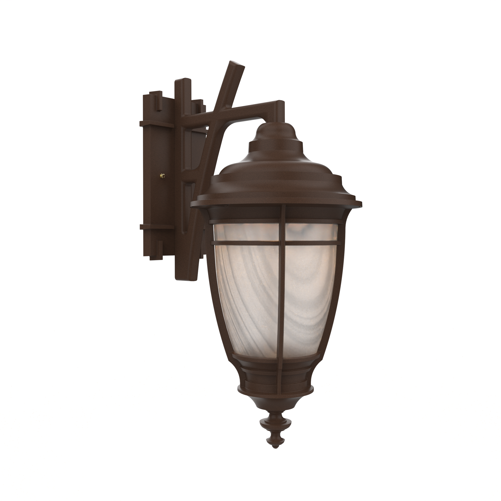 SNOC, PORTLAND - WALL MOUNT DECORATIVE ARM DOWN MEDIUM CLOSED BOTTOM 20285, OUTDOOR WALL LIGHTS