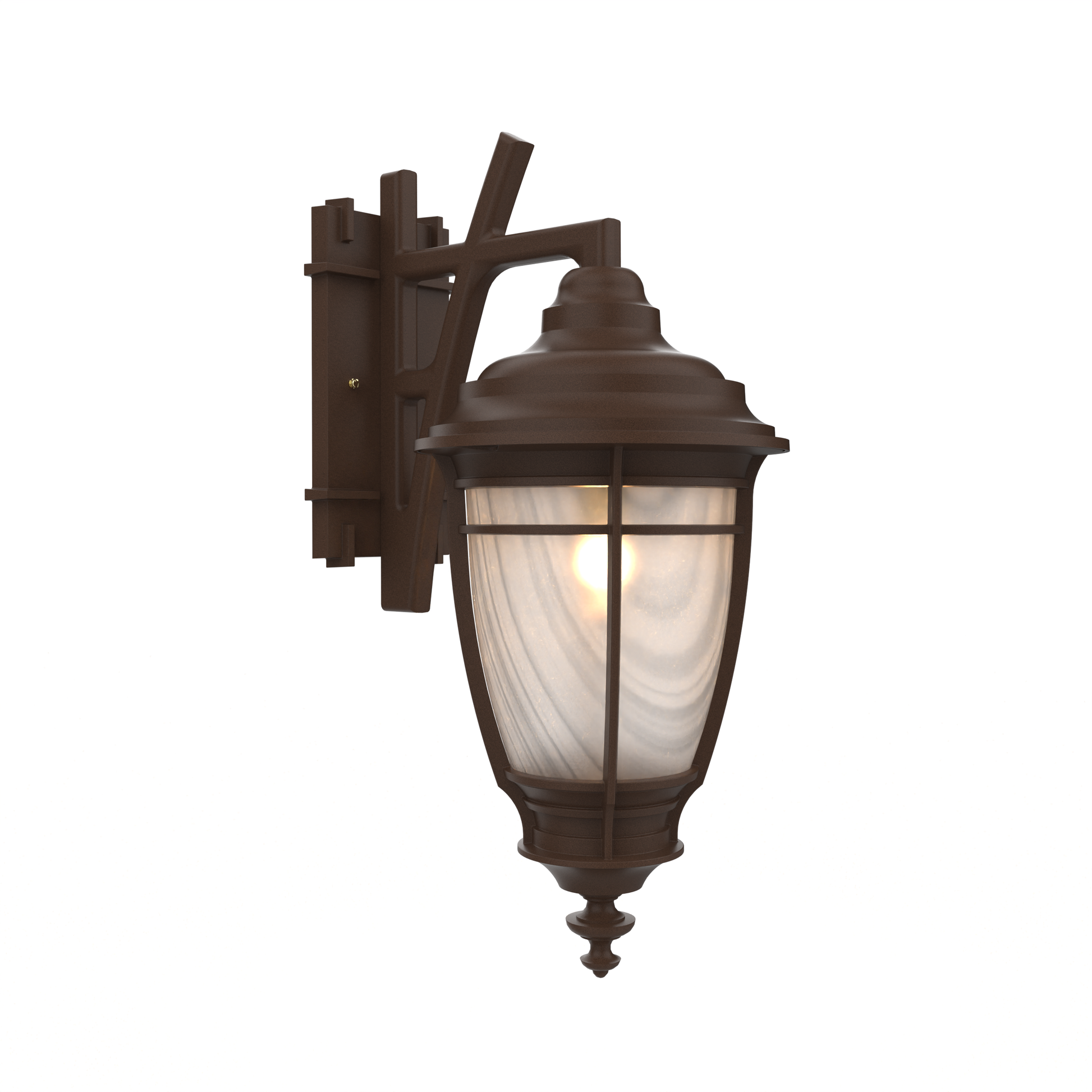 SNOC, PORTLAND - WALL MOUNT DECORATIVE ARM DOWN MEDIUM CLOSED BOTTOM 20285, OUTDOOR WALL LIGHTS