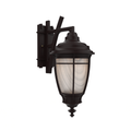 SNOC, PORTLAND - WALL MOUNT DECORATIVE ARM DOWN MEDIUM CLOSED BOTTOM 20285, OUTDOOR WALL LIGHTS