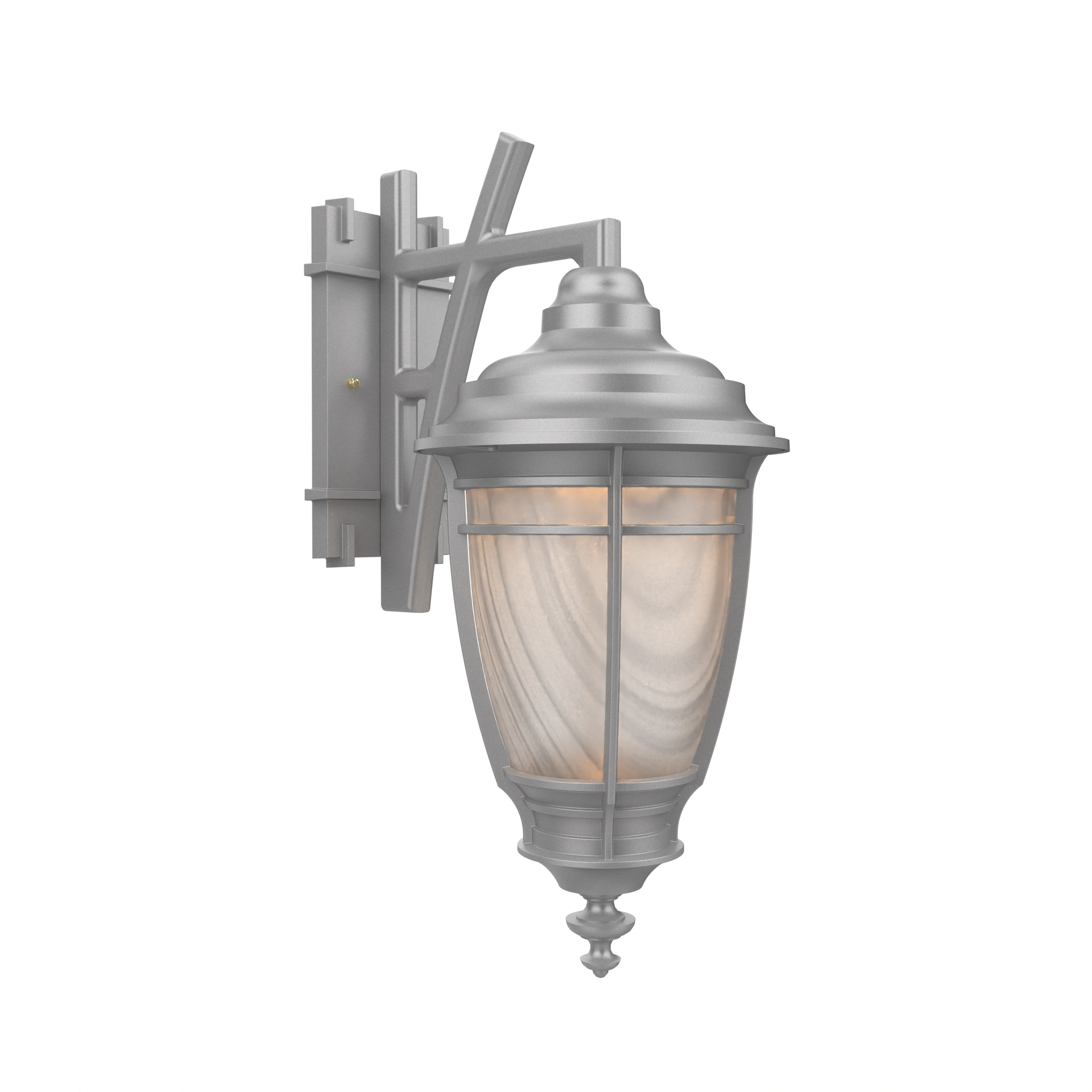 SNOC, PORTLAND - WALL MOUNT DECORATIVE ARM DOWN MEDIUM CLOSED BOTTOM 20285, OUTDOOR WALL LIGHTS