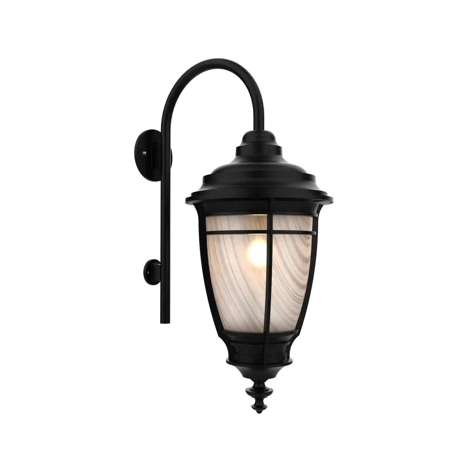 SNOC, PORTLAND - WALL MOUNT WITH CANE DOWN MEDIUM CLOSED BOTTOM 20299, OUTDOOR WALL LIGHTS