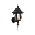 SNOC, MANOR - WALL MOUNT UP WITH MEDIUM ROD 21220, OUTDOOR WALL LIGHTS