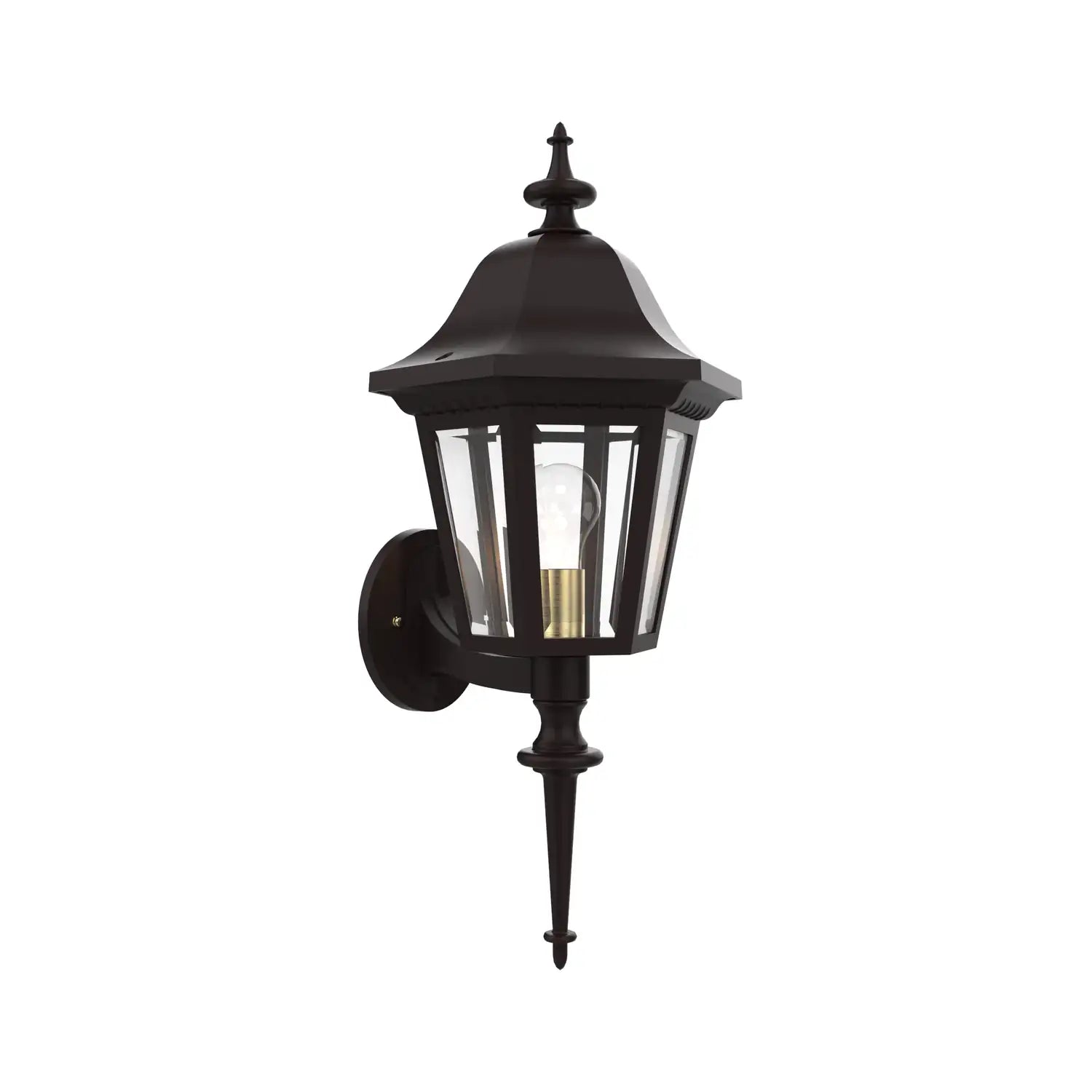 SNOC, MANOR - WALL MOUNT UP WITH MEDIUM ROD 21220, OUTDOOR WALL LIGHTS