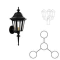 SNOC MANOR - MID-UP TRI-HEAD MOUNT FOR MEDIUM POST 21220 3A1 - Post