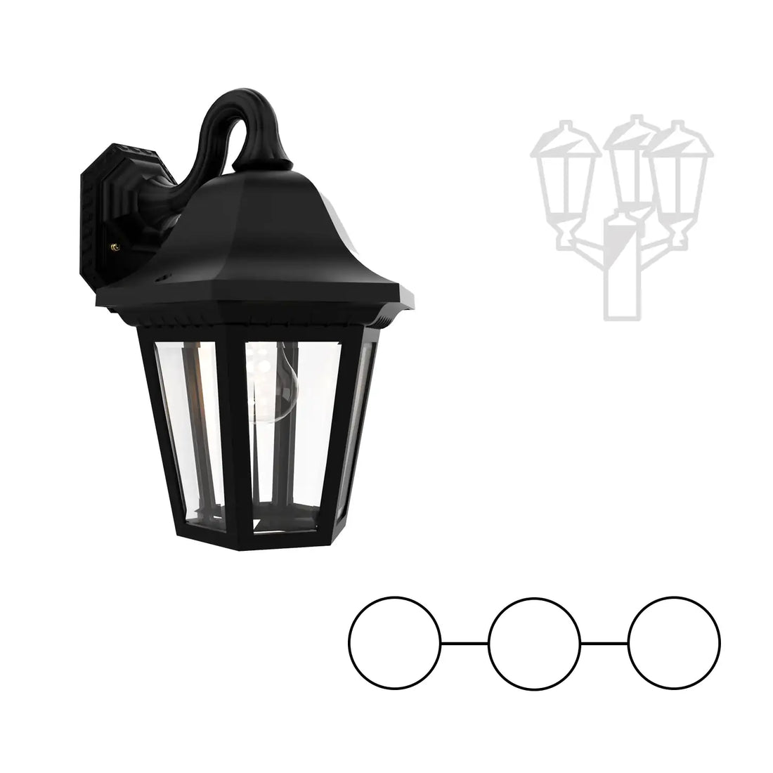 SNOC MANOR - DOUBLE HEAD MOUNT AND CENTER HEAD DOWN OPEN BOTTOM FOR MEDIUM POST 21282 2A1 - Post