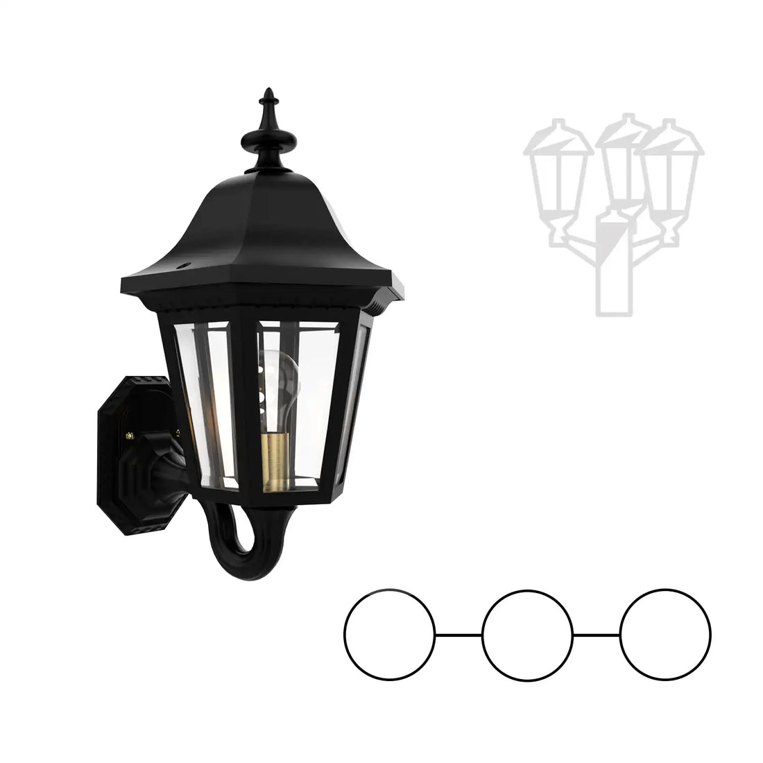 SNOC MANOR - DOUBLE HEAD MOUNT AND CENTER HEAD UP FOR MEDIUM POST 21286 2A1 - Post