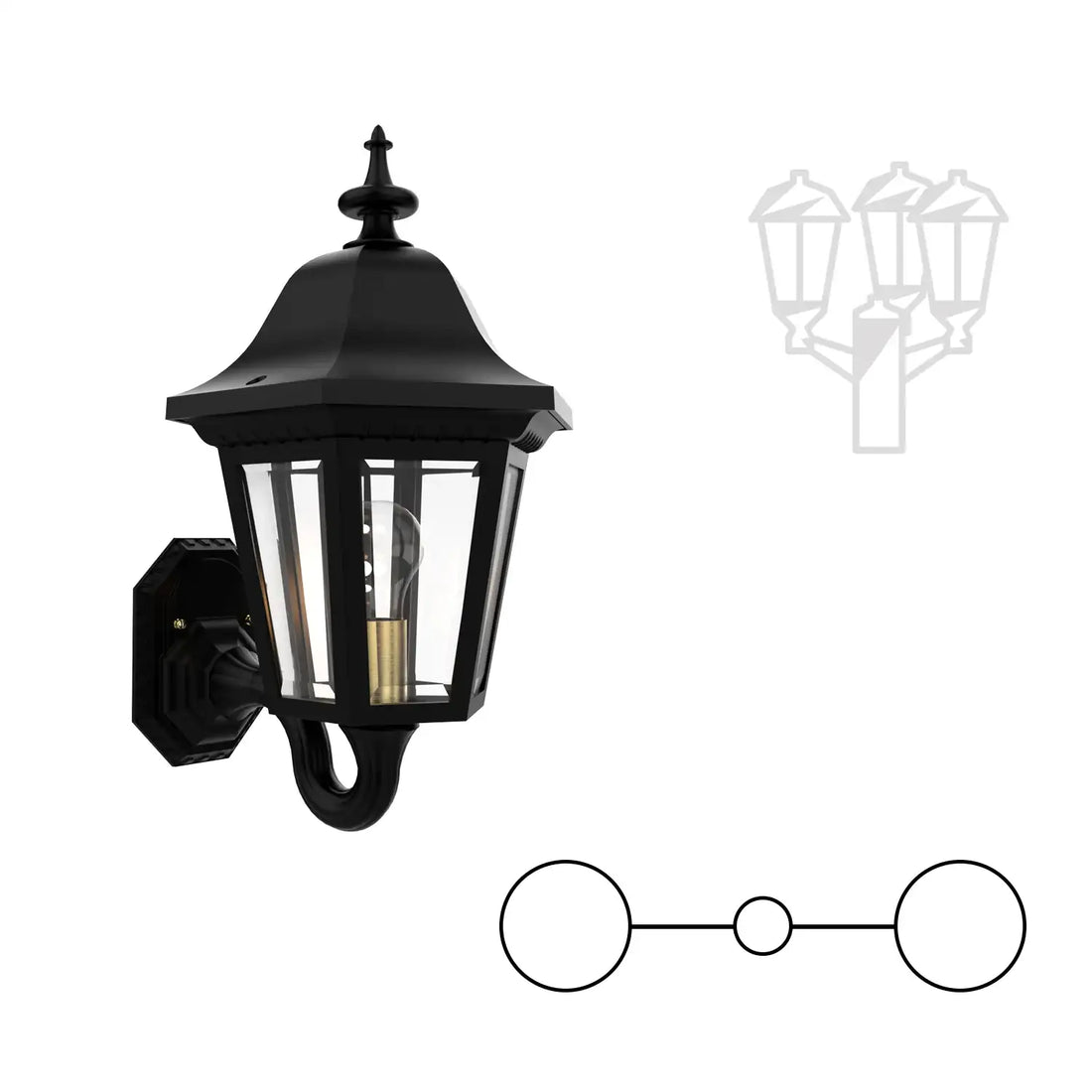 SNOC MANOR - DOUBLE HEAD UP MOUNT FOR MEDIUM POST 21286 2A - Post