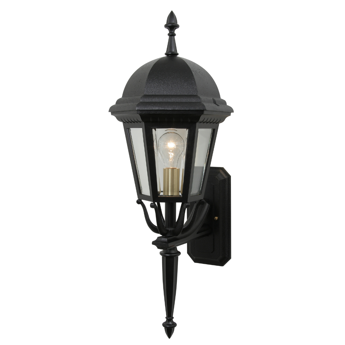SNOC, STURBRIDGE - UPLIGHTER WALL MOUNT WITH MEDIUM FINIAL 21313, OUTDOOR WALL LIGHTS