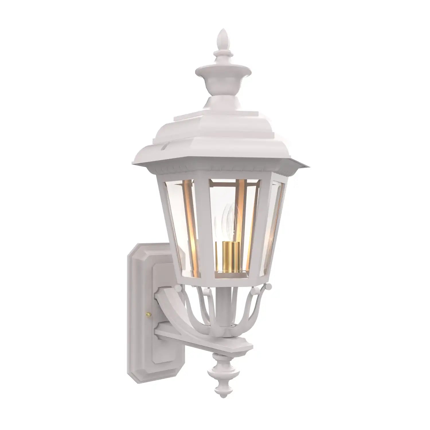 SNOC, JAMESTOWN - UPLIGHTER WALL MOUNT WITH MEDIUM FINIAL 21412, OUTDOOR WALL LIGHTS