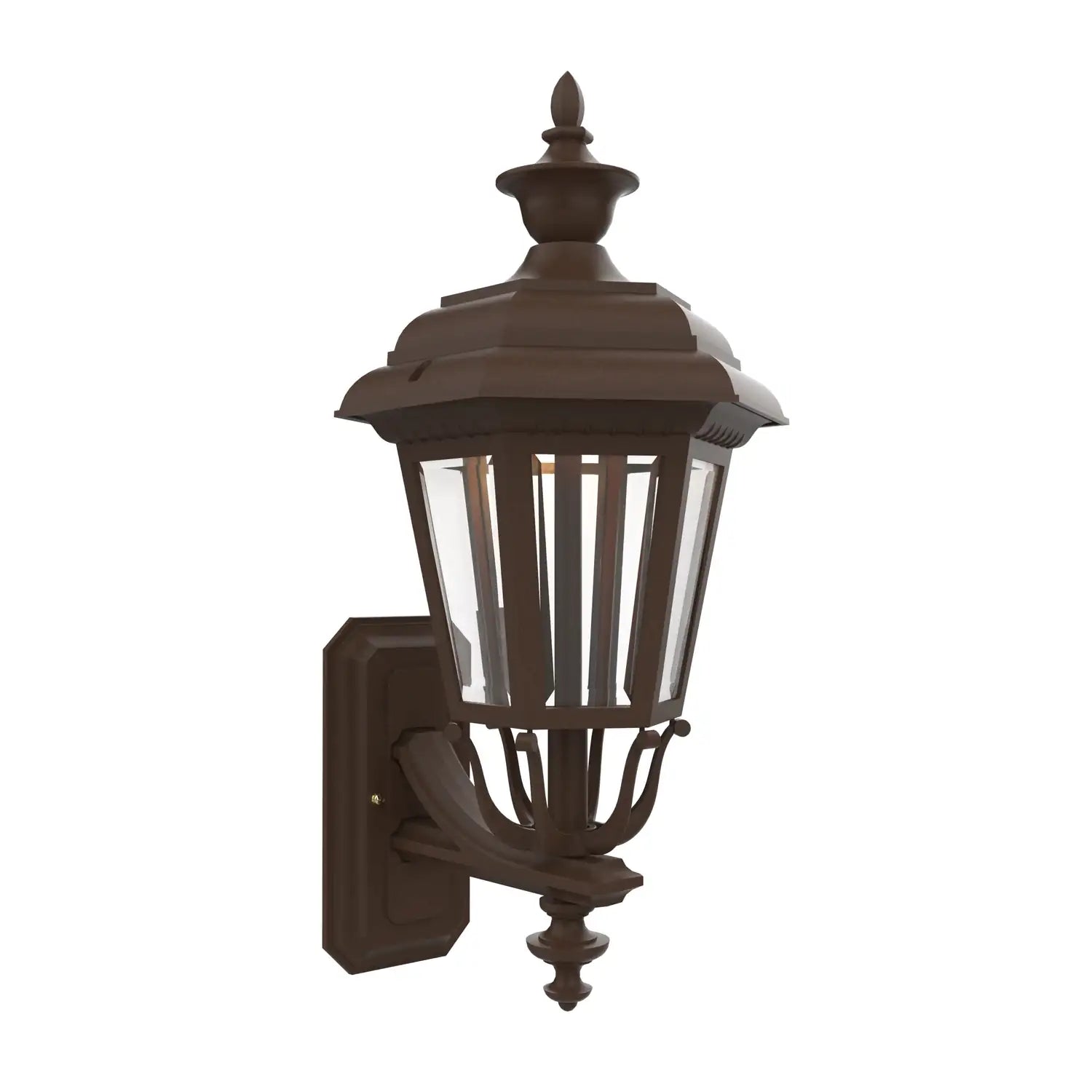 SNOC, JAMESTOWN - UPLIGHTER WALL MOUNT WITH MEDIUM FINIAL 21412, OUTDOOR WALL LIGHTS