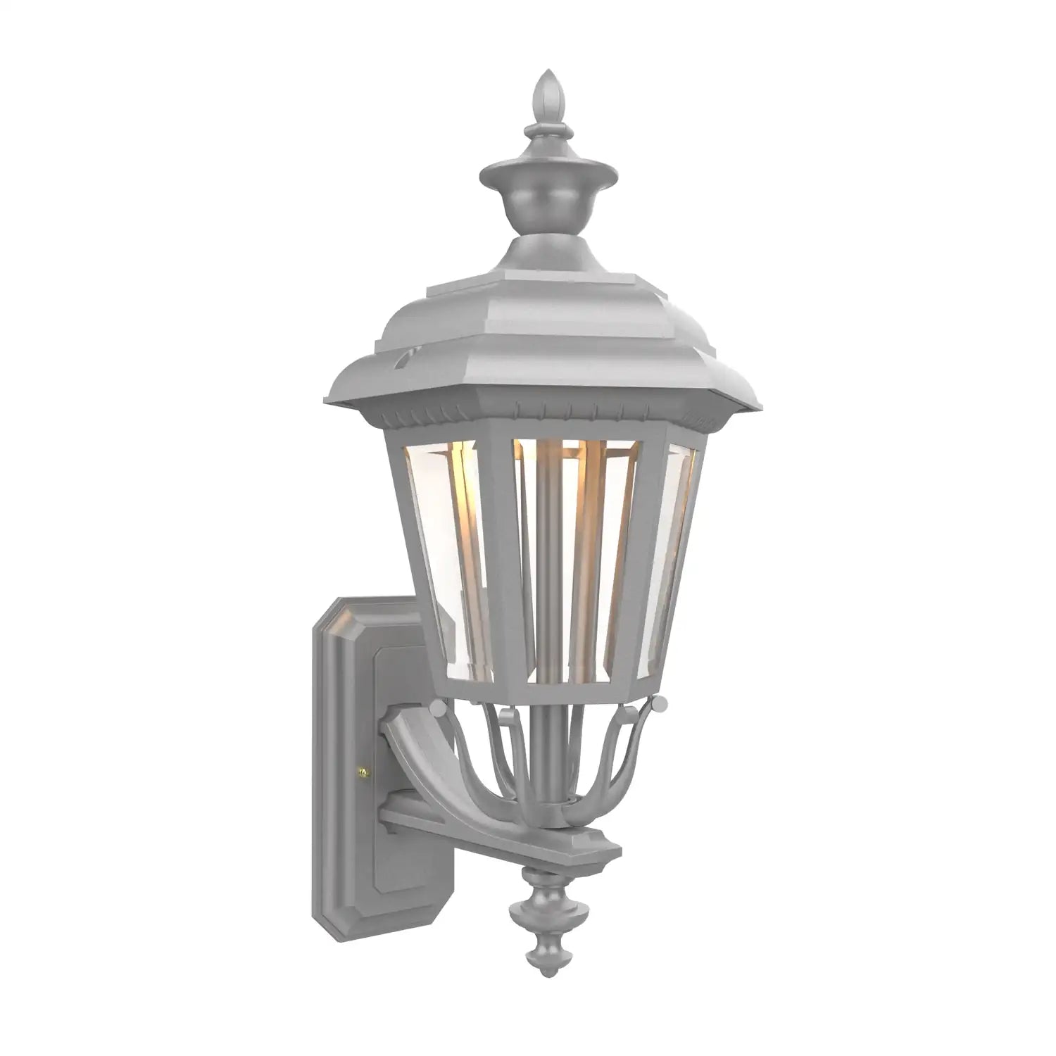 SNOC, JAMESTOWN - UPLIGHTER WALL MOUNT WITH MEDIUM FINIAL 21412, OUTDOOR WALL LIGHTS