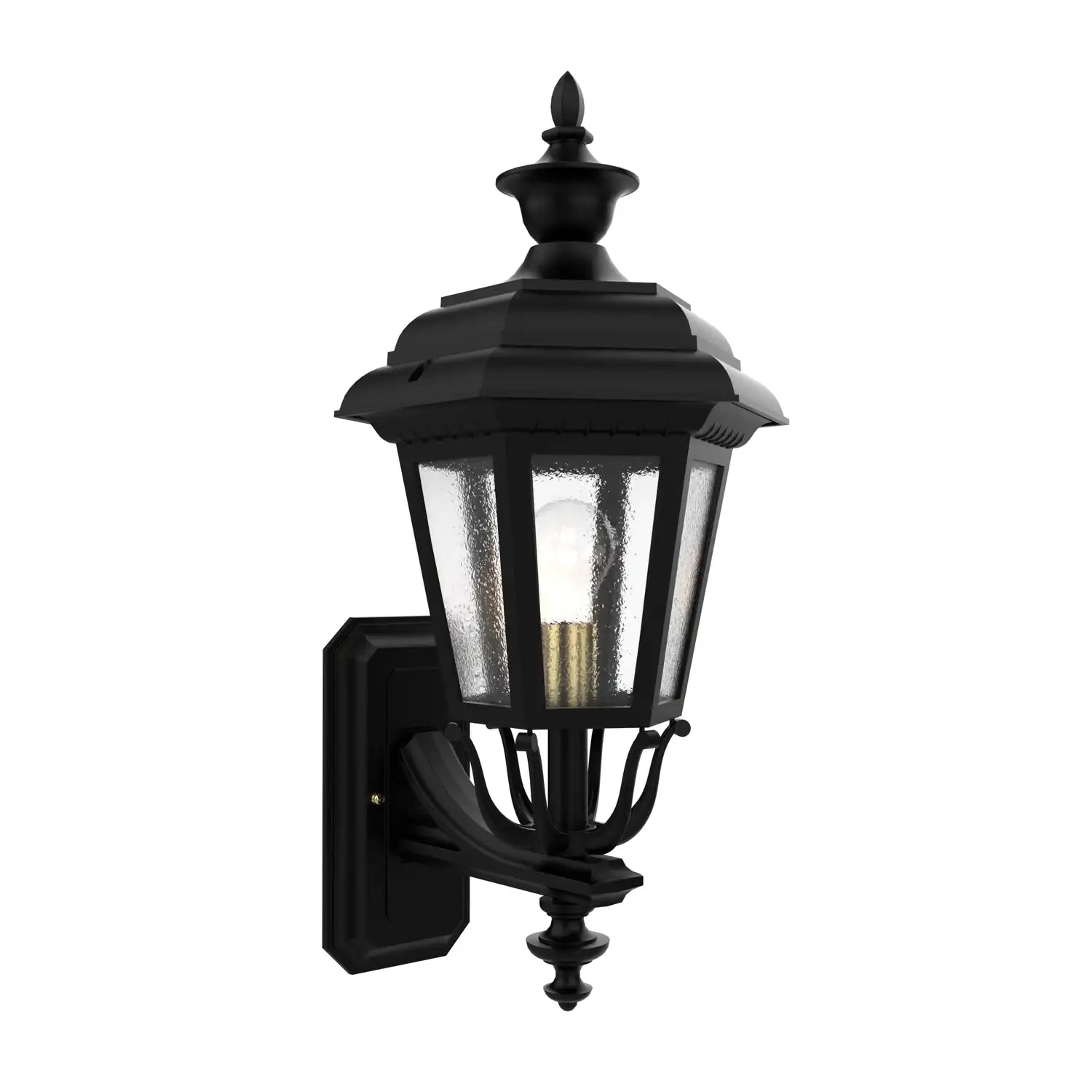 SNOC, JAMESTOWN - UPLIGHTER WALL MOUNT WITH MEDIUM FINIAL 21412, OUTDOOR WALL LIGHTS