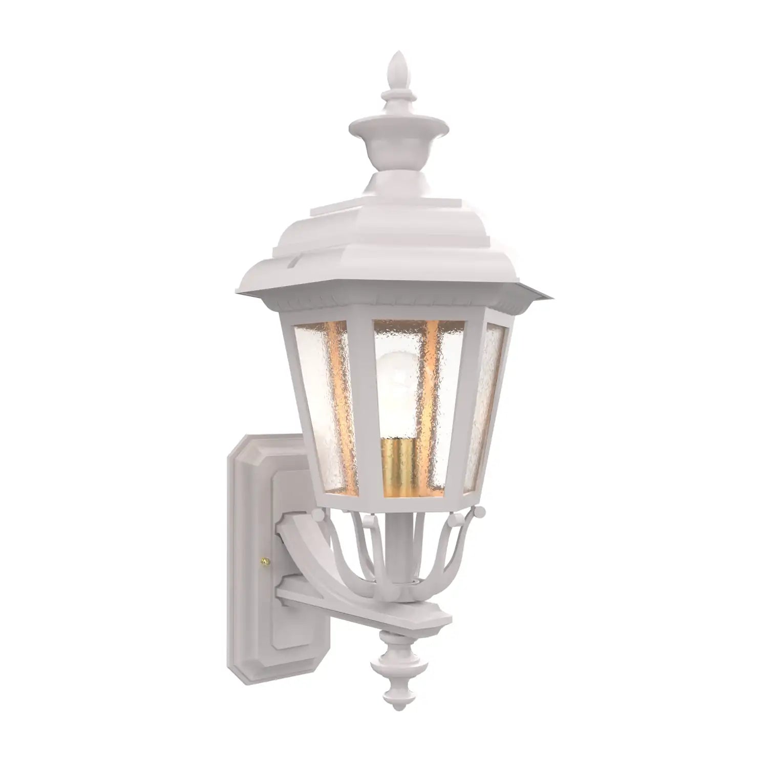 SNOC, JAMESTOWN - UPLIGHTER WALL MOUNT WITH MEDIUM FINIAL 21412, OUTDOOR WALL LIGHTS