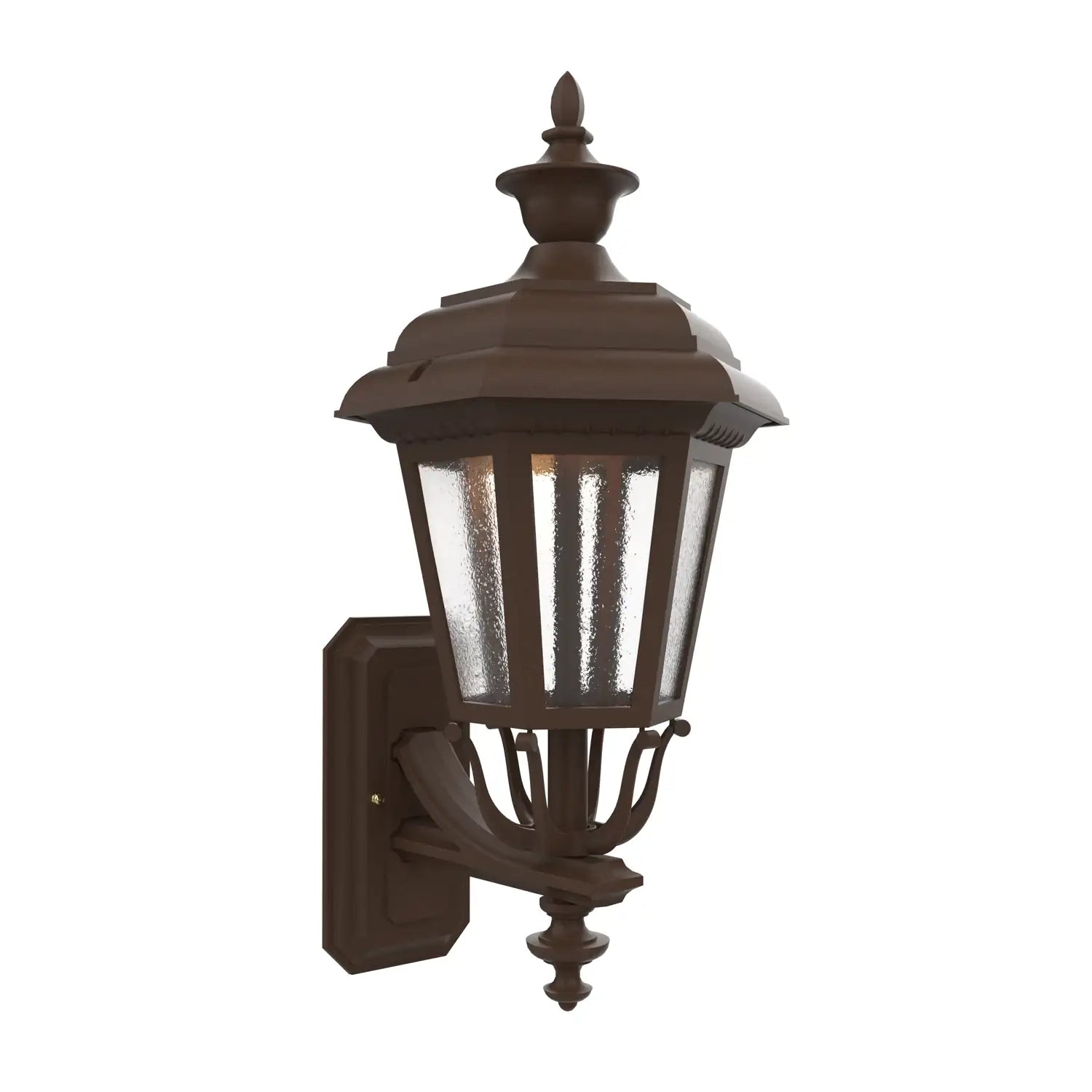 SNOC, JAMESTOWN - UPLIGHTER WALL MOUNT WITH MEDIUM FINIAL 21412, OUTDOOR WALL LIGHTS