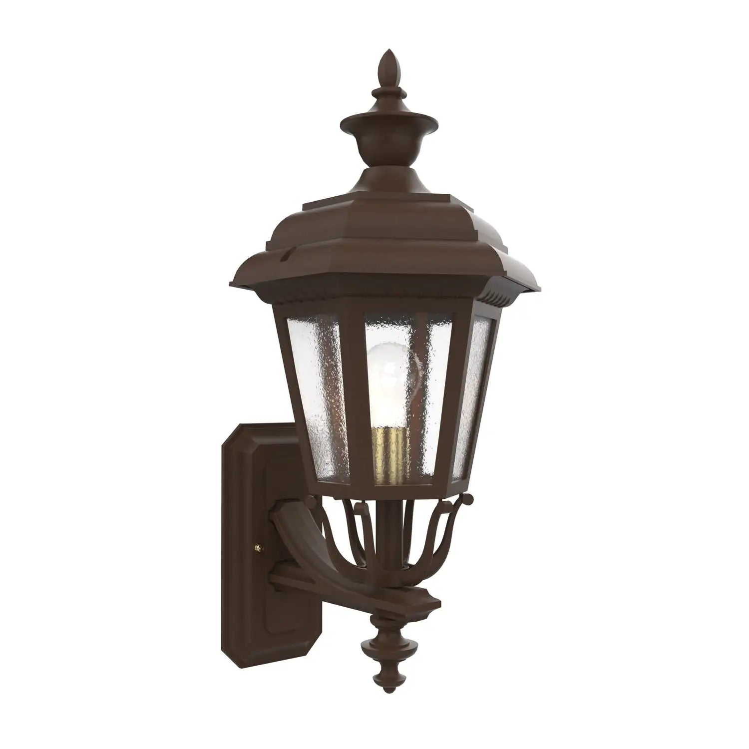 SNOC, JAMESTOWN - UPLIGHTER WALL MOUNT WITH MEDIUM FINIAL 21412, OUTDOOR WALL LIGHTS