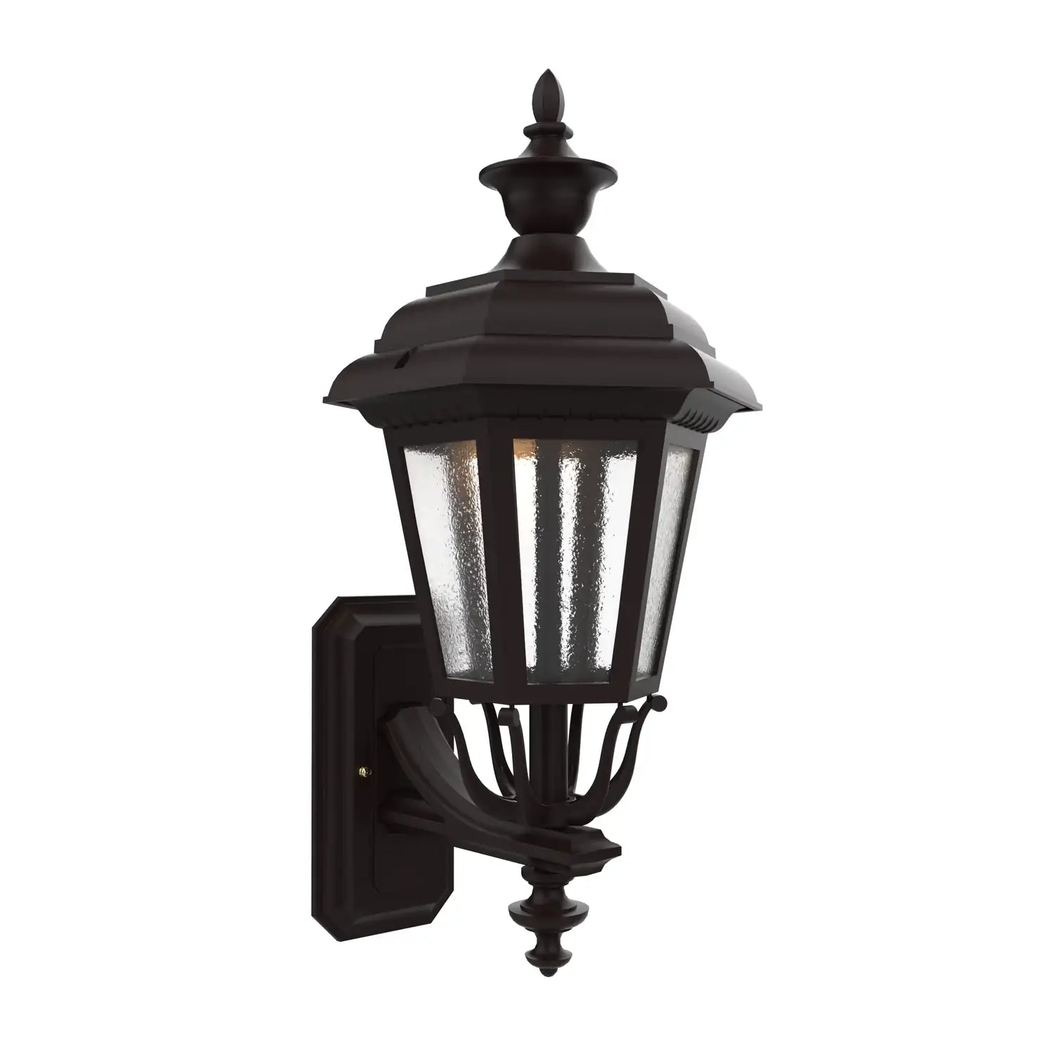 SNOC, JAMESTOWN - UPLIGHTER WALL MOUNT WITH MEDIUM FINIAL 21412, OUTDOOR WALL LIGHTS