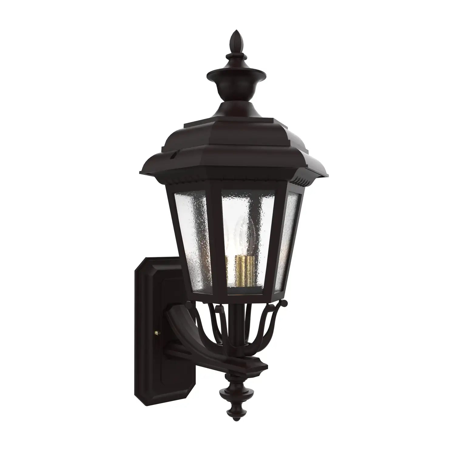 SNOC, JAMESTOWN - UPLIGHTER WALL MOUNT WITH MEDIUM FINIAL 21412, OUTDOOR WALL LIGHTS