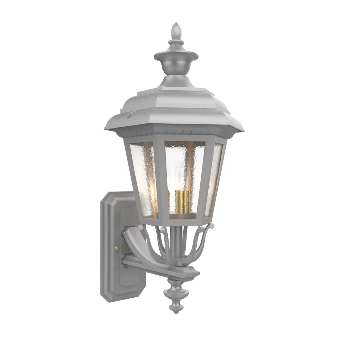 SNOC, JAMESTOWN - UPLIGHTER WALL MOUNT WITH MEDIUM FINIAL 21412, OUTDOOR WALL LIGHTS