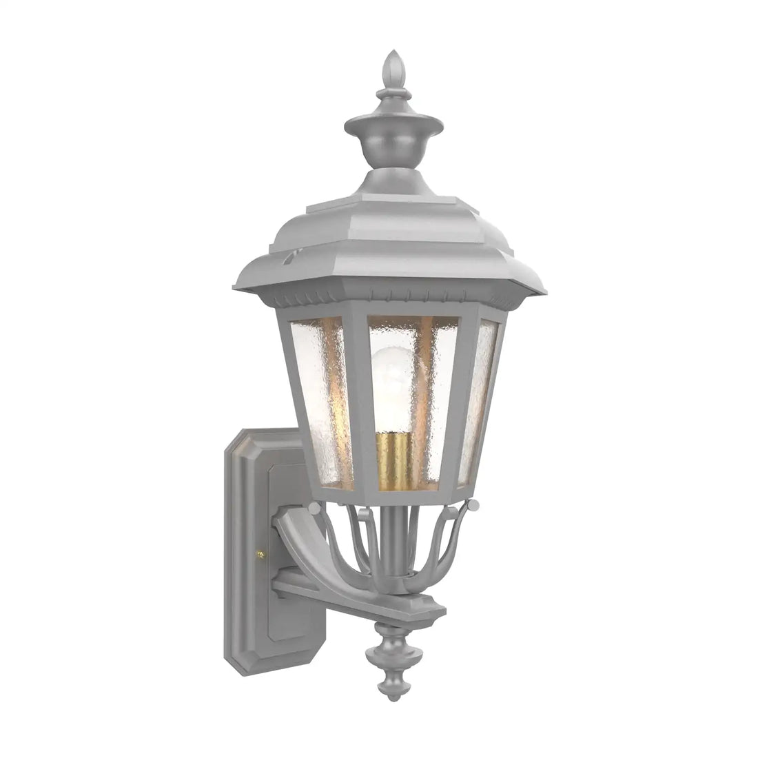 SNOC, JAMESTOWN - UPLIGHTER WALL MOUNT WITH MEDIUM FINIAL 21412, OUTDOOR WALL LIGHTS