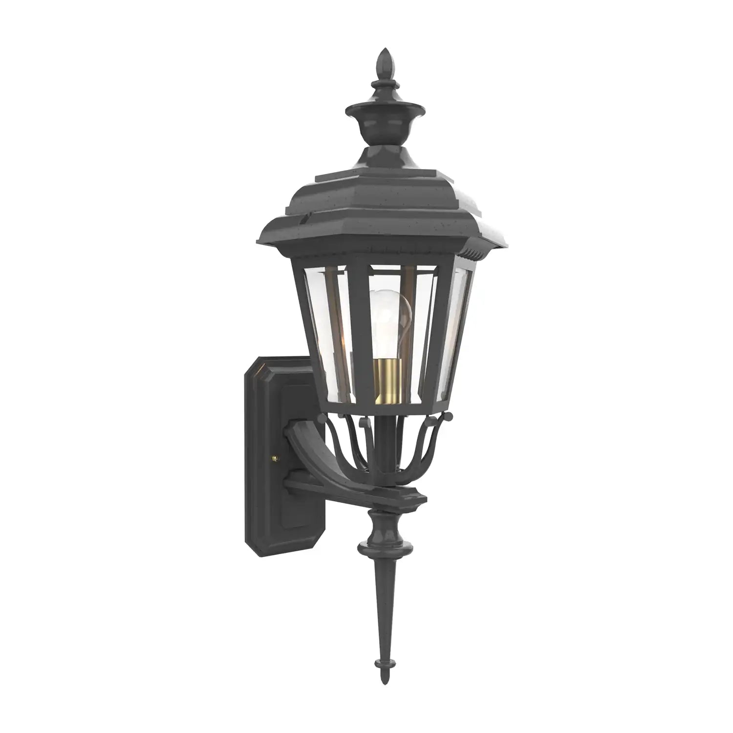 SNOC, JAMESTOWN - WALL MOUNT UP WITH MEDIUM ROD 21413, OUTDOOR WALL LIGHTS