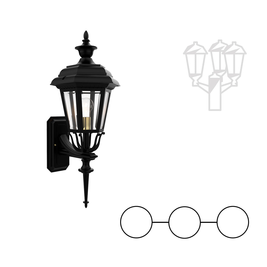 SNOC JAMESTOWN 21413 MID-UP DOUBLE HEAD MID-HEAD MOUNT WITH ROD FOR MEDIUM POST 21413 2A1 - Post