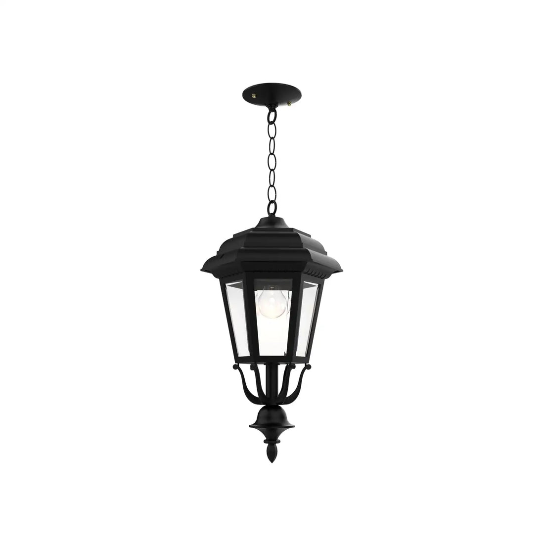 SNOC, JAMESTOWN - CEILING MOUNT WITH CHAIN CLOSED BOTTOM MEDIUM FORMAT 21455, OUTDOOR CEILING LIGHT