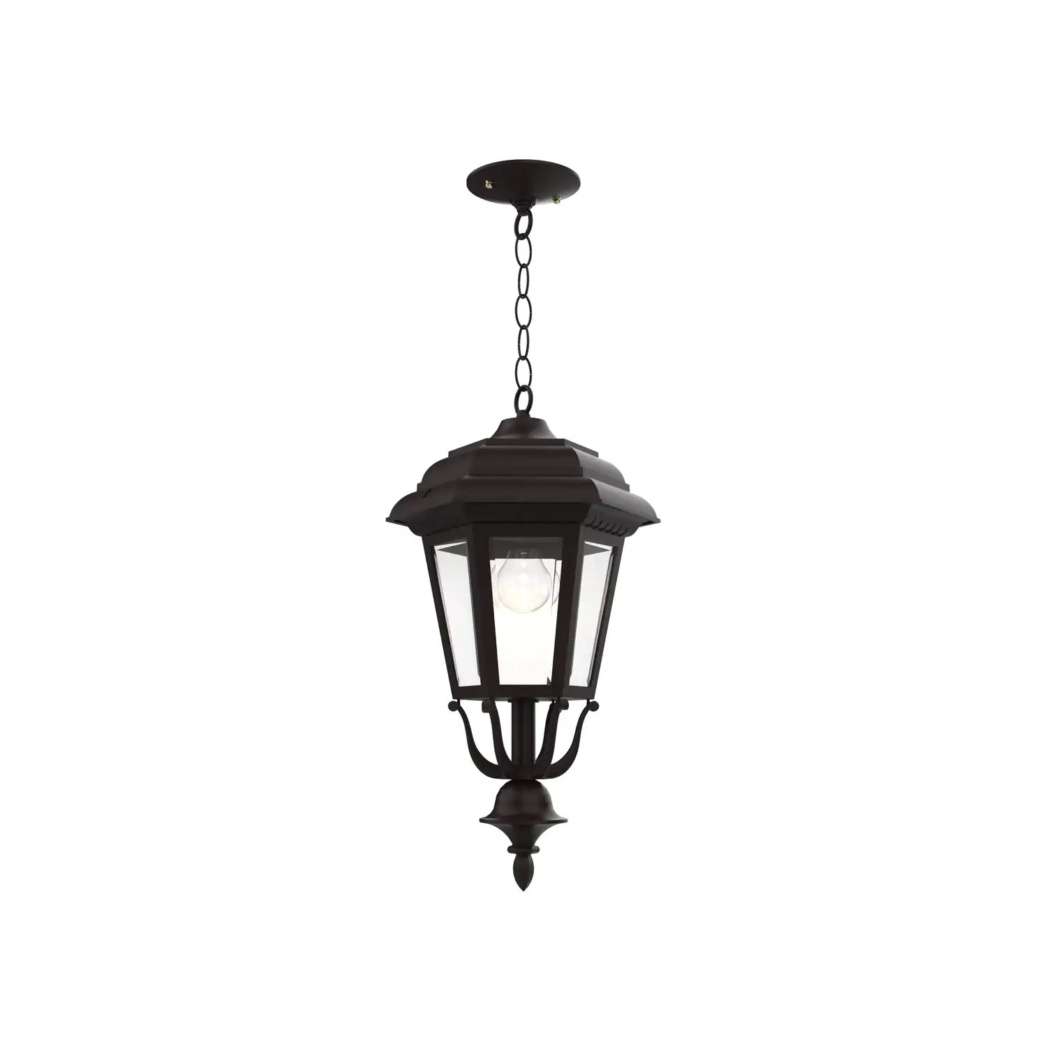 SNOC, JAMESTOWN - CEILING MOUNT WITH CHAIN CLOSED BOTTOM MEDIUM FORMAT 21455, OUTDOOR CEILING LIGHT