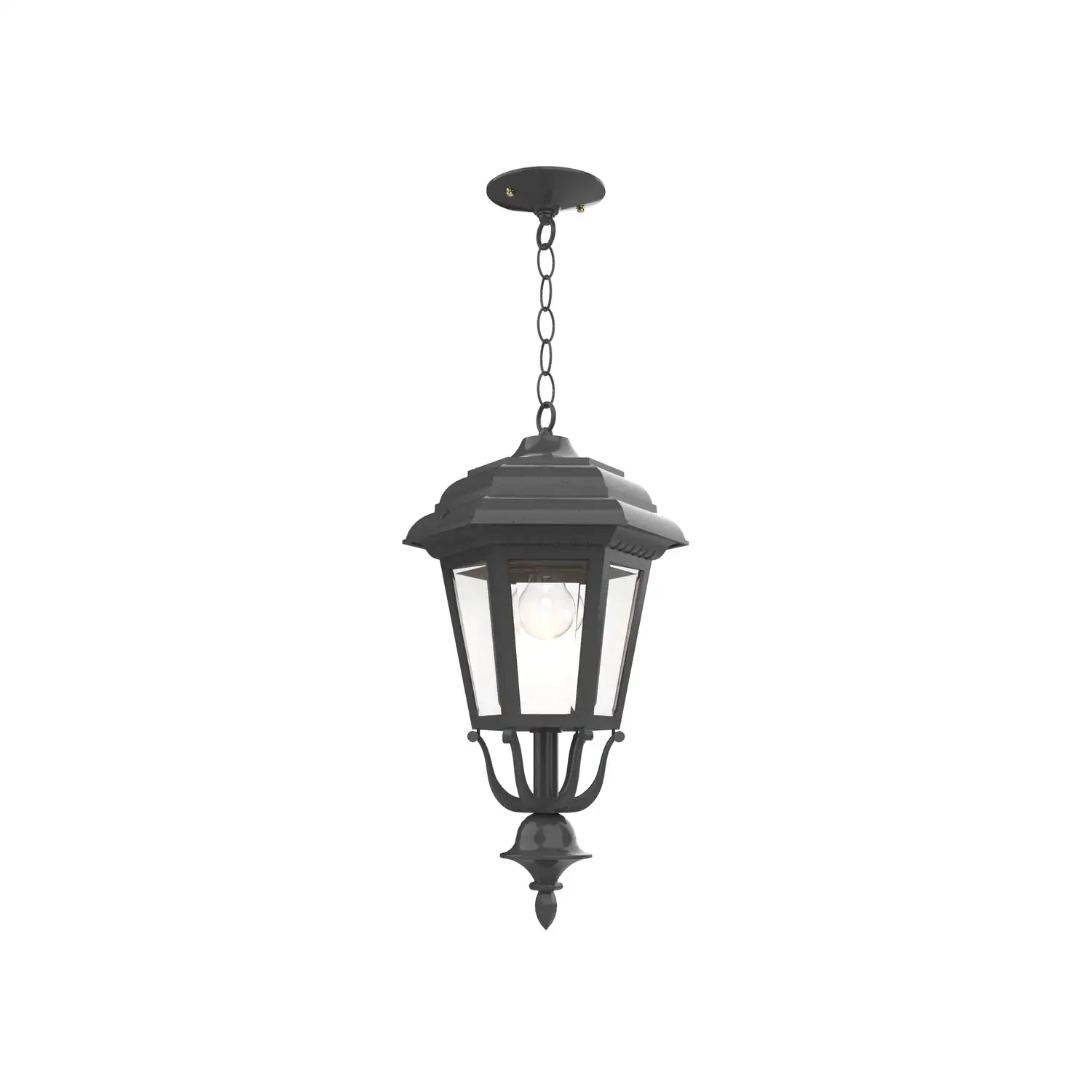 SNOC, JAMESTOWN - CEILING MOUNT WITH CHAIN CLOSED BOTTOM MEDIUM FORMAT 21455, OUTDOOR CEILING LIGHT