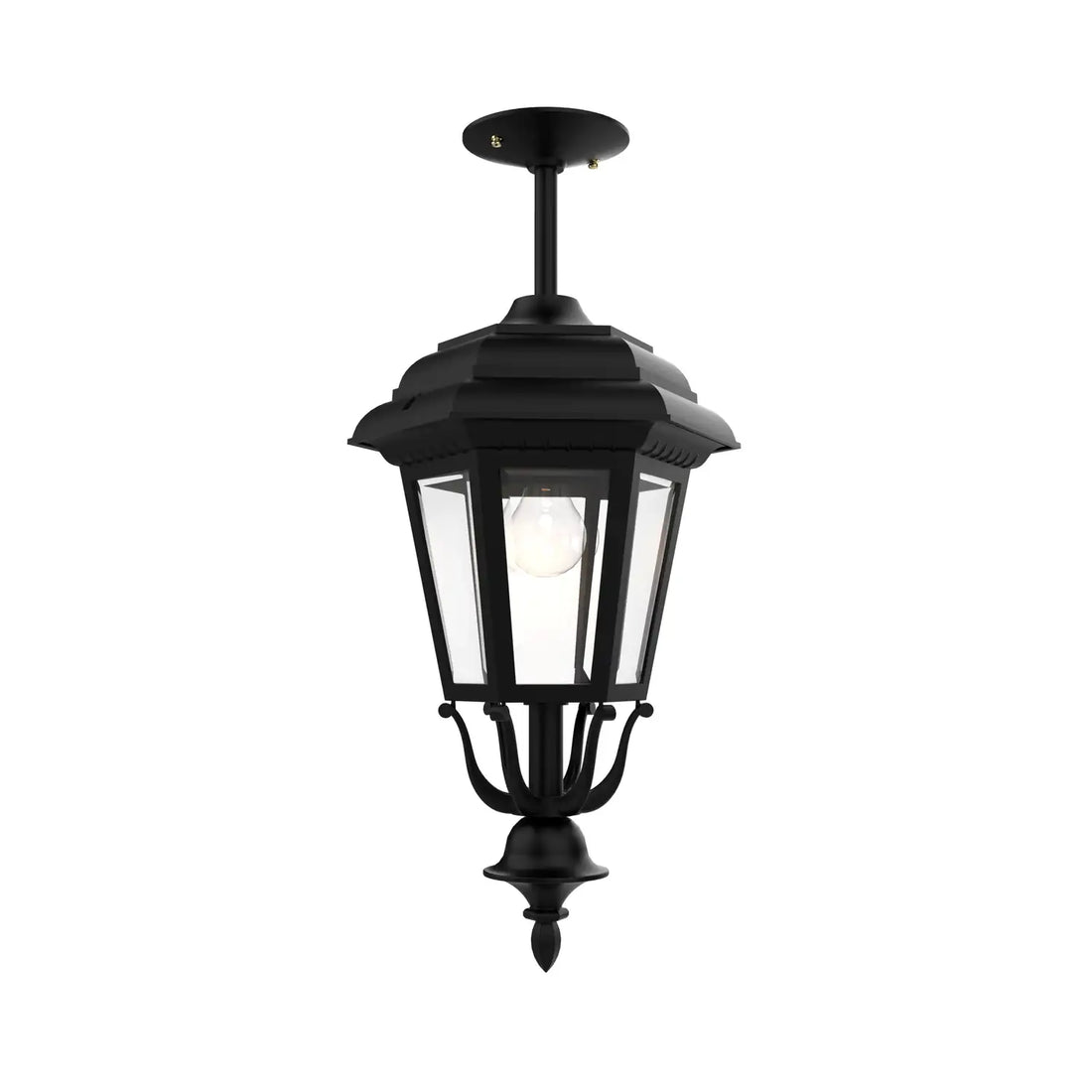 SNOC, JAMESTOWN - CEILING MOUNT ROD CLOSED BOTTOM MEDIUM SIZE 21457, OUTDOOR CEILING LIGHT