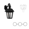 SNOC JAMESTOWN - DOUBLE-HEAD MOUNT AND CENTER HEAD DOWN OPEN BOTTOM FOR MEDIUM POST 21482 2A1 - Post