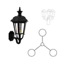 SNOC JAMESTOWN - 3 HEAD UP MOUNT FOR MEDIUM POST 21486 3A - Post