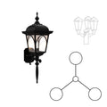 SNOC HABITAT 21560 3 HEAD UP MOUNT WITH POST ROD FOR MEDIUM POST 21560 3A - Post