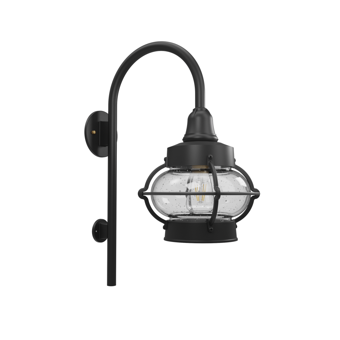 SNOC, BRIDGEPORT - WALL MOUNT DOWN WITH CANE OPEN BOTTOM MEDIUM 21899, OUTDOOR WALL LIGHTS
