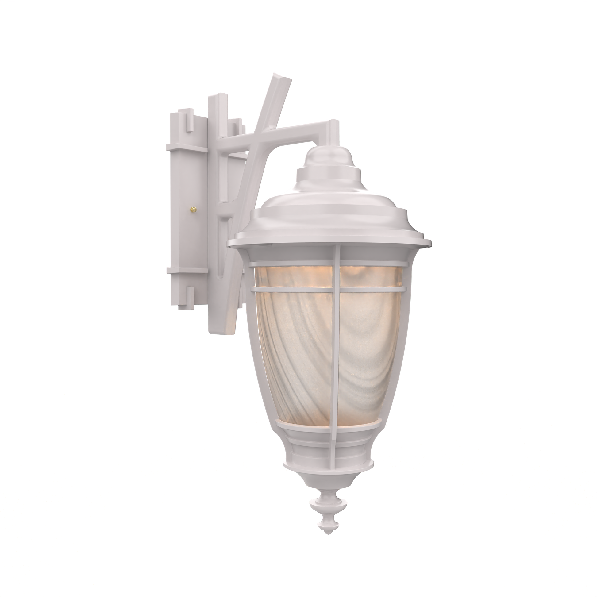 SNOC, PORTLAND - WALL MOUNT DECORATIVE ARM DOWN MEDIUM CLOSED BOTTOM 22085, OUTDOOR WALL LIGHTS