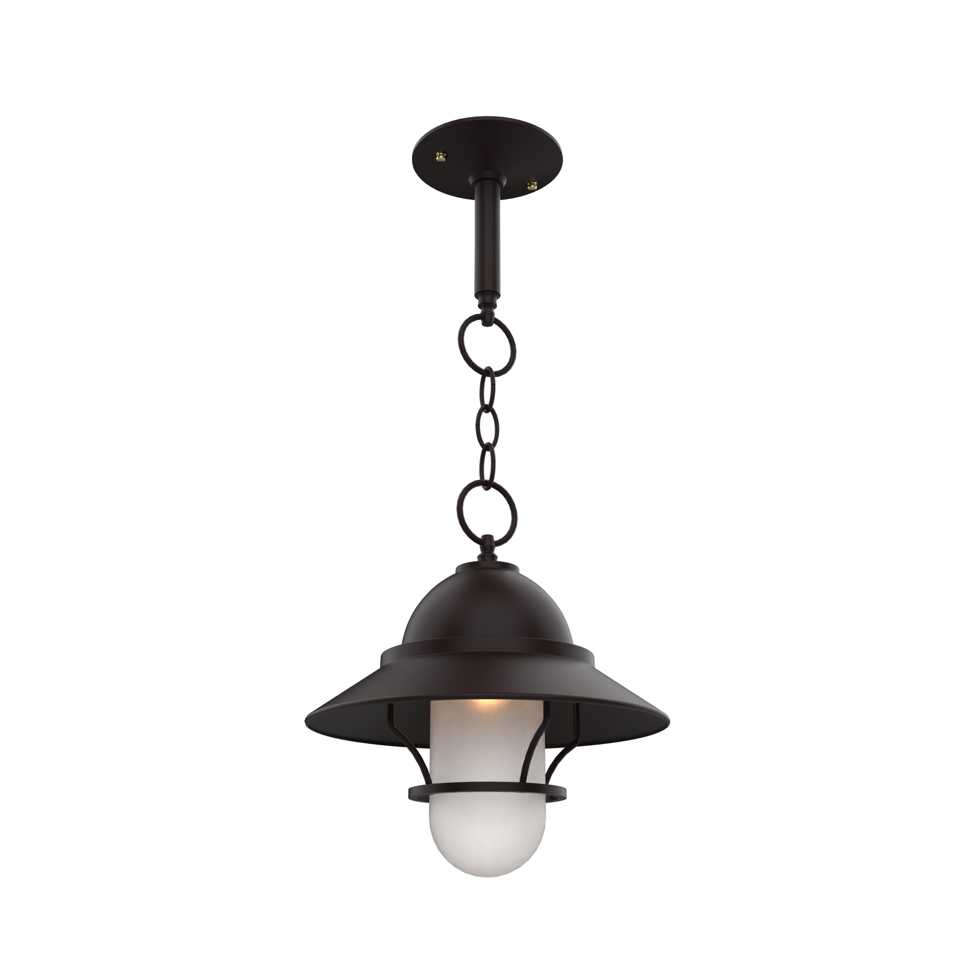 SNOC, SAN FRANCISCO - CHAIN CEILING MOUNT WITH MEDIUM GLOBE AND GRILLE 22250, OUTDOOR CEILING LIGHT