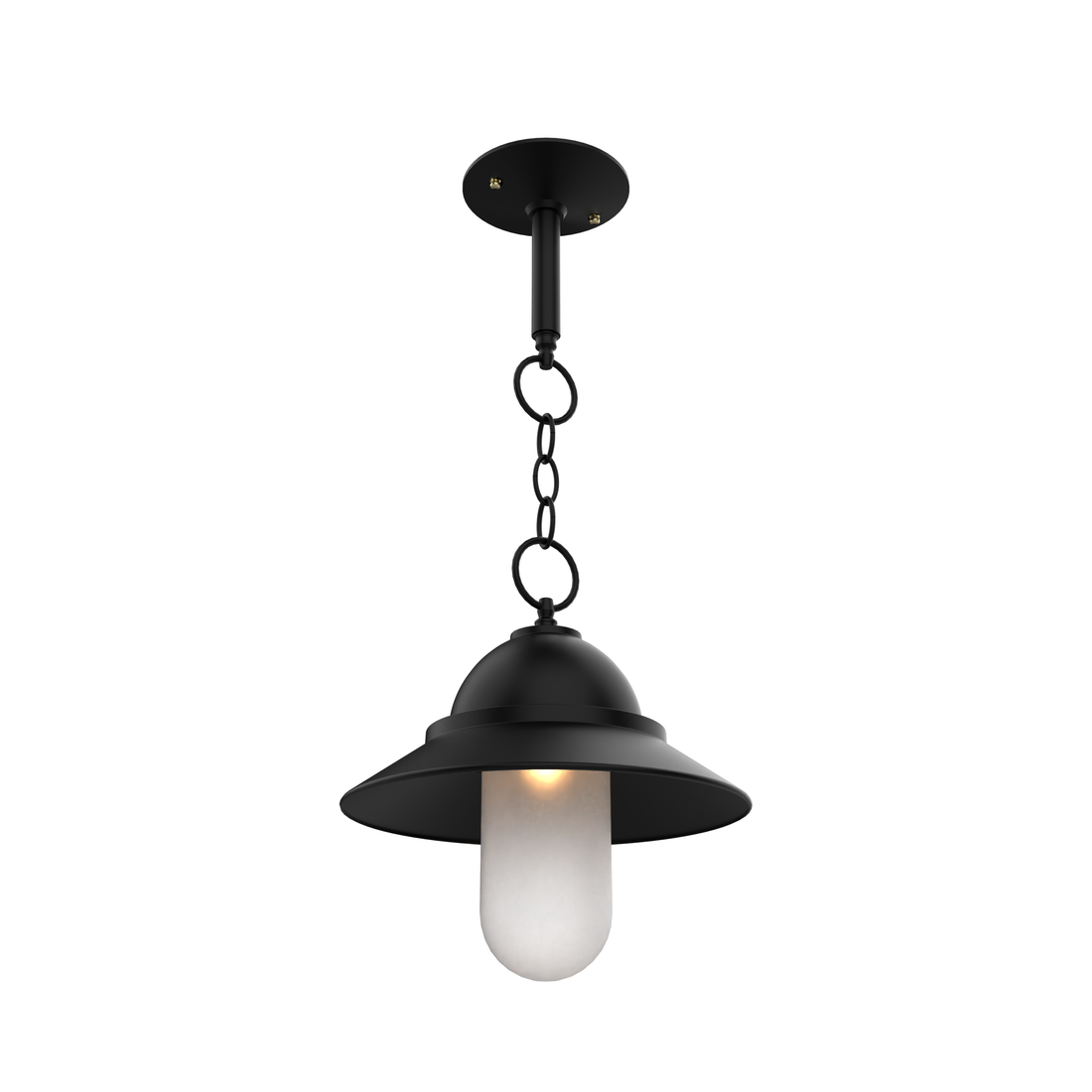 SNOC, SAN FRANCISCO - CHAIN CEILING MOUNT WITH MEDIUM GLOBE 22350, OUTDOOR CEILING LIGHT