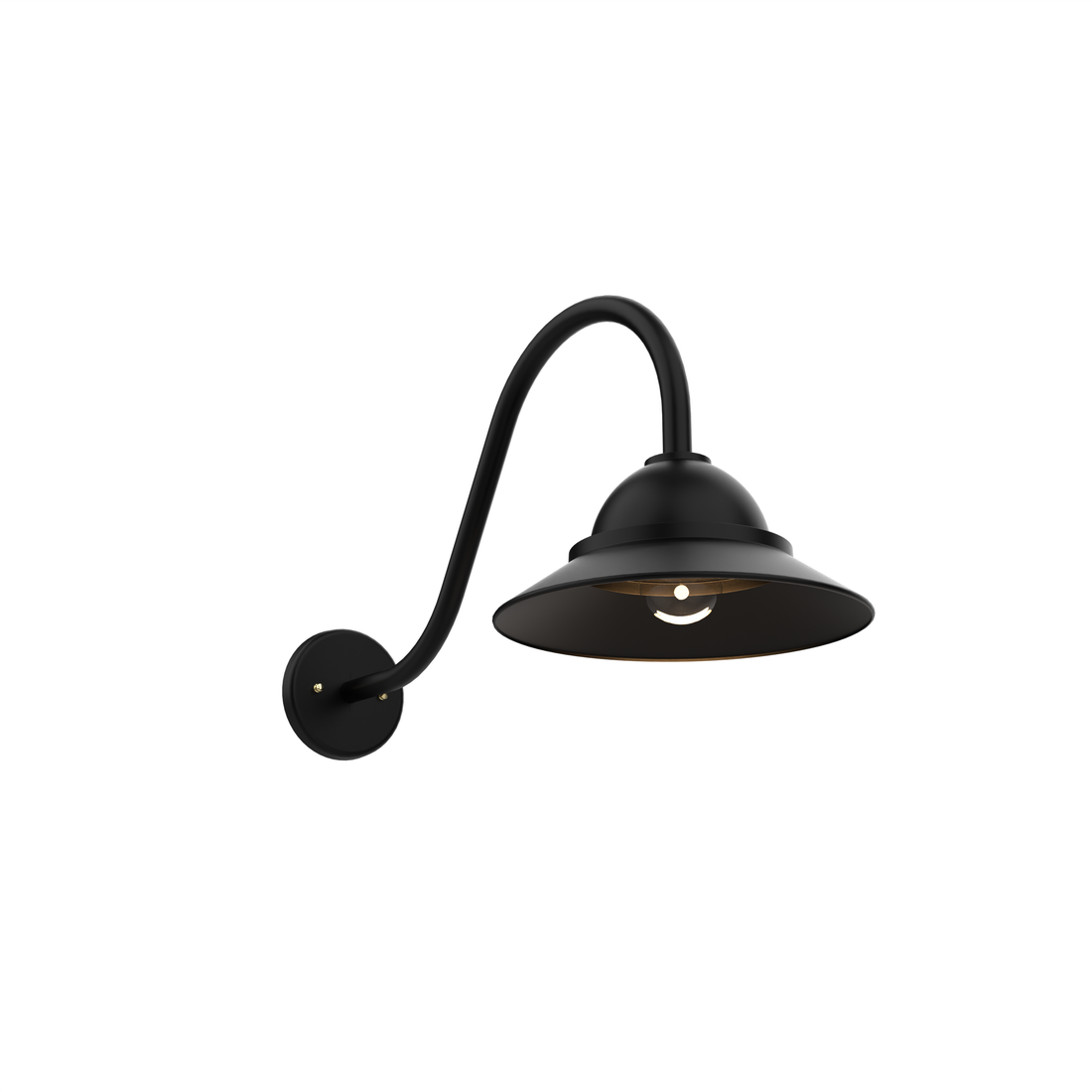 SNOC, SAN FRANCISCO - MEDIUM SIZE OPEN BOTTOM GOOSENECK MOUNT DOWN MURAL 22492, OUTDOOR WALL LIGHTS