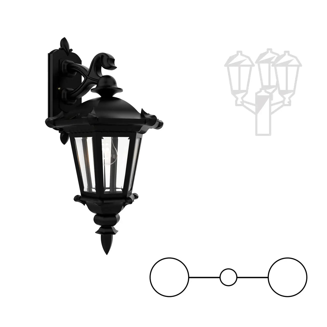 SNOC MONTPELLIER - CLOSED BOTTOM DOUBLE HEAD DOWN MOUNT FOR MEDIUM POST 23315 2A - Post