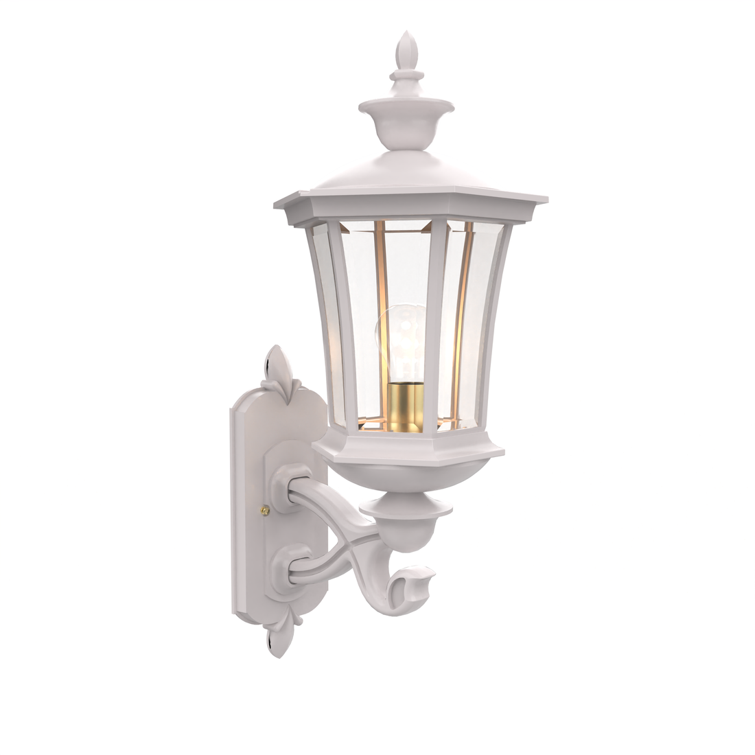 SNOC, WESTMINSTER - WALL MOUNTED DECORATIVE ARM UP MEDIUM 23514, OUTDOOR WALL LIGHTS