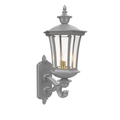 SNOC, WESTMINSTER - WALL MOUNTED DECORATIVE ARM UP MEDIUM 23514, OUTDOOR WALL LIGHTS