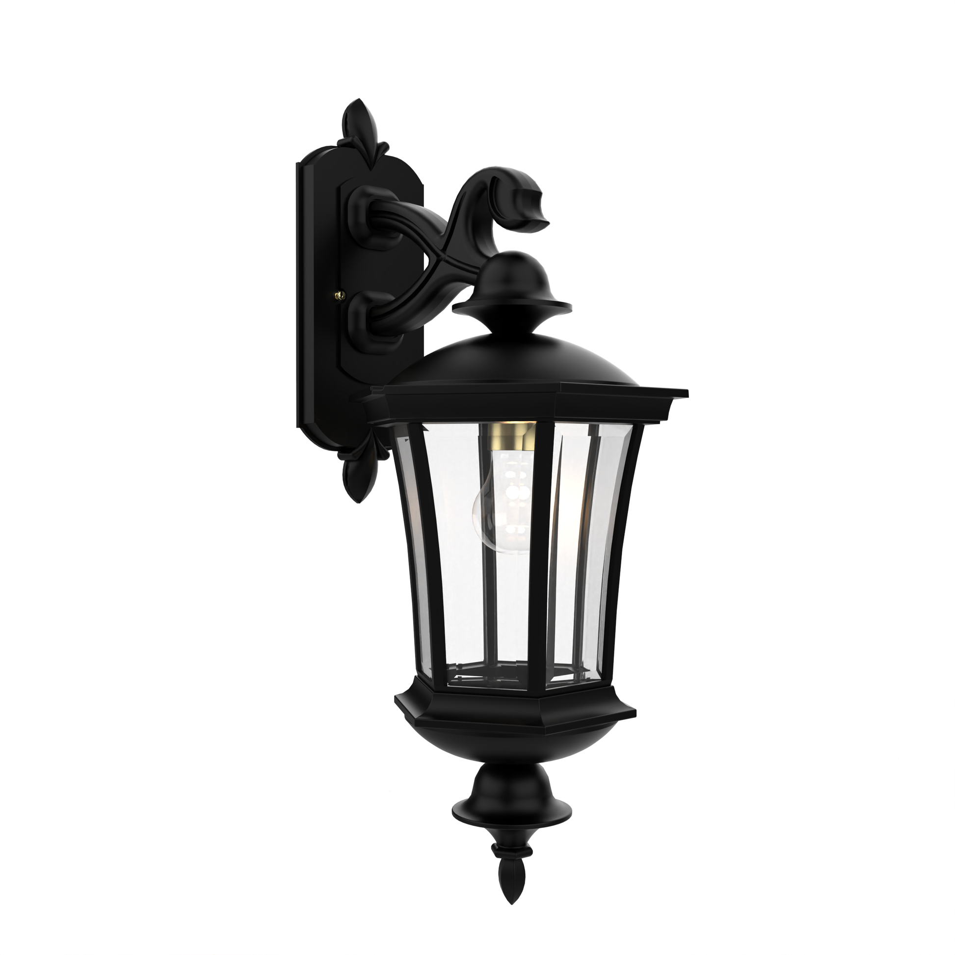 SNOC, WESTMINSTER - WALL MOUNTED DECORATIVE ARM DOWN MEDIUM CLOSED BOTTOM 23515, OUTDOOR WALL LIGHTS