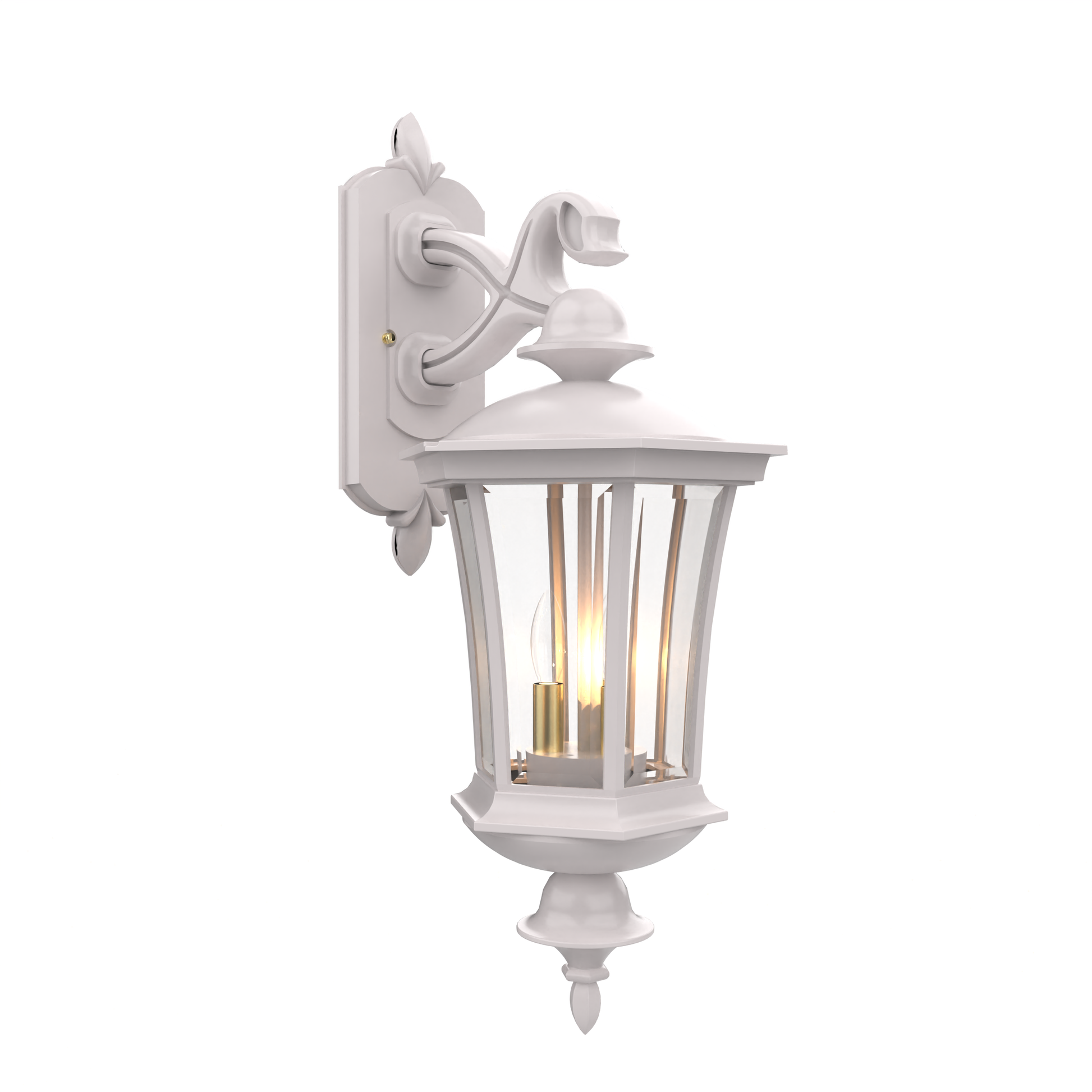 SNOC, WESTMINSTER - WALL MOUNTED DECORATIVE ARM DOWN MEDIUM CLOSED BOTTOM 23515, OUTDOOR WALL LIGHTS