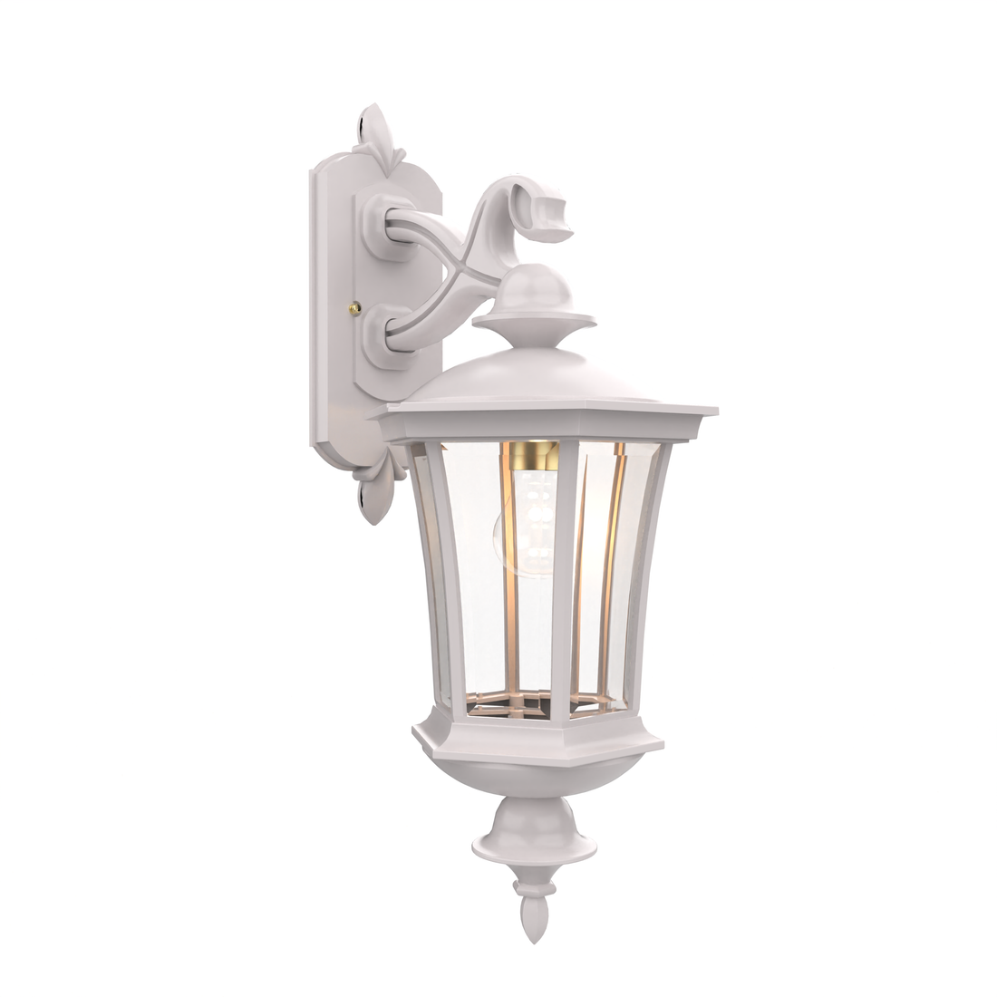 SNOC, WESTMINSTER - WALL MOUNTED DECORATIVE ARM DOWN MEDIUM CLOSED BOTTOM 23515, OUTDOOR WALL LIGHTS